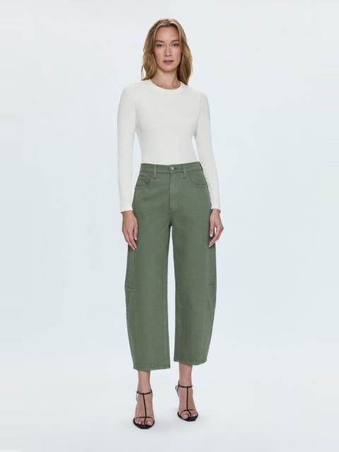 PISTOLA ELI HIGH RISE BARREL JEAN - CALVARY OLIVE