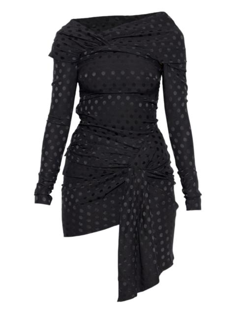 Isabel Marant draped polka-dot mini dress