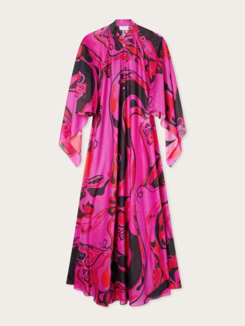 PUCCI ORCHIDEE PRINT COTTON KAFTAN