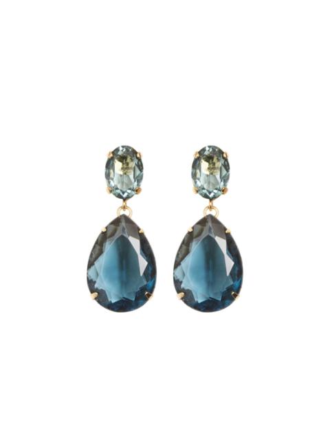 18kt gold-plated Kyra crystal earrings