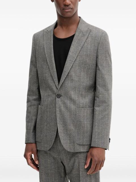HUGO checked single-breasted blazer
