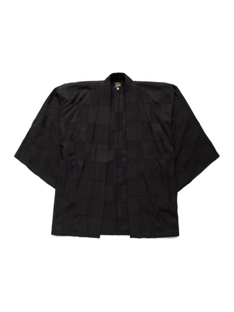 NEEDLES Haori Jacket R/W Block Jacquard - Black