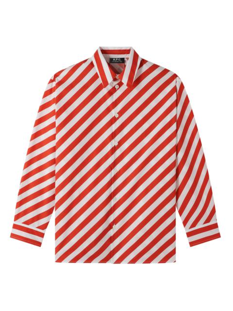 【関税・送料込み】A.P.C. BOYFRIEND LOGO SHIRT A.P.C. logo-print cotton T-shirt | farfetch | REVERSIBLE