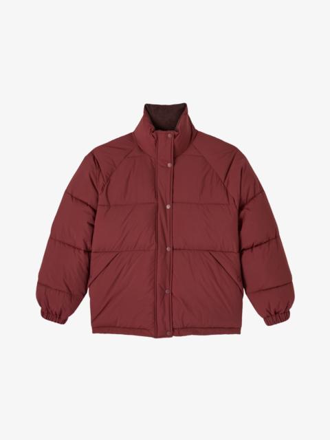 A.P.C. JULIE JACKET - BURGUNDY WATER-REPELLENT PUFFER JACKET