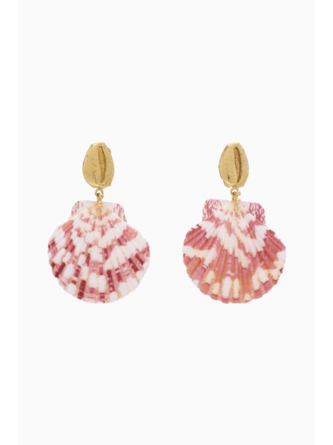 ULLA JOHNSON Mixed Shell Drop Earring