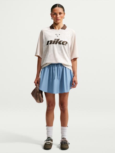 Nike Nike Sportswear Women's Mid-Rise Scalloped-Trim Poplin Skirt