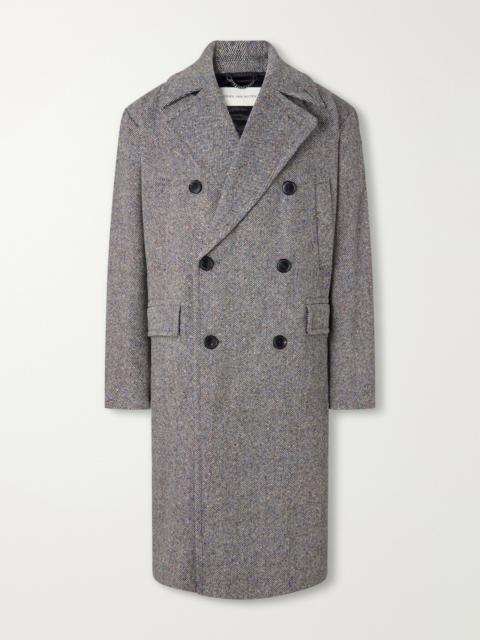 Dries Van Noten Rascott Double-Breasted Wool-Tweed Coat