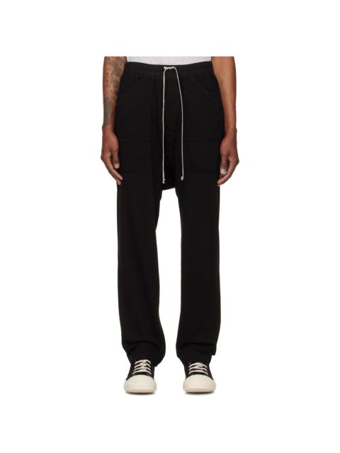 Rick Owens DRKSHDW Black Tower Classic Drawstring Cargo Pants