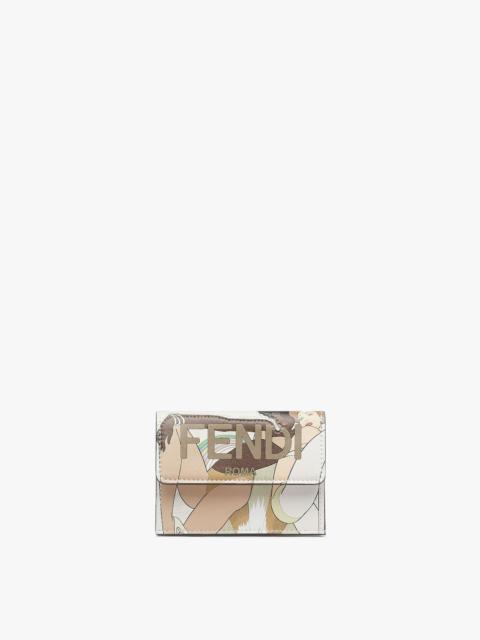 FENDI Compact Fendi Roma tri-fold wallet, with large internal compartment for banknotes, three concealed c