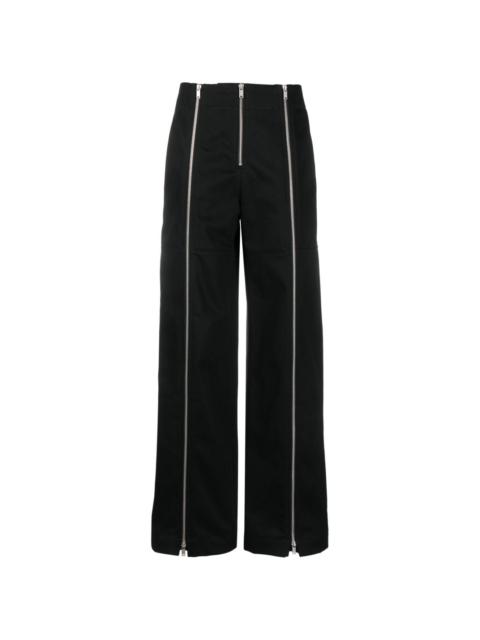 Jil Sander zip-up wide-leg trousers