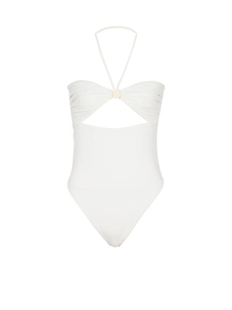 Balmain B bandeau swimsuit