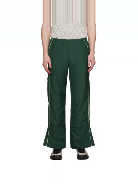 ROBYN LYNCH Green Piping Track Pants