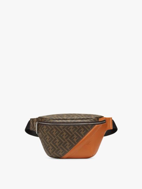 FENDI Brown fabric belt bag