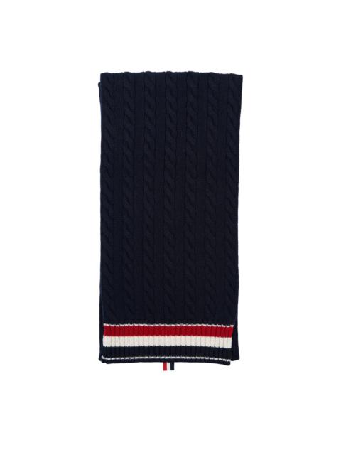 Thom Browne Cable and Rib Merino Scarf