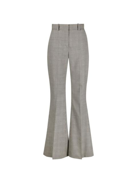 Balmain plaid-check tailored trousers