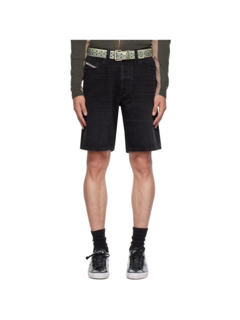 Diesel Black Regular Denim Shorts