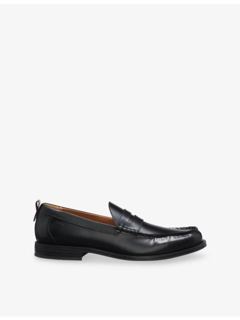 HUGO Pull-Tab Leather Loafers