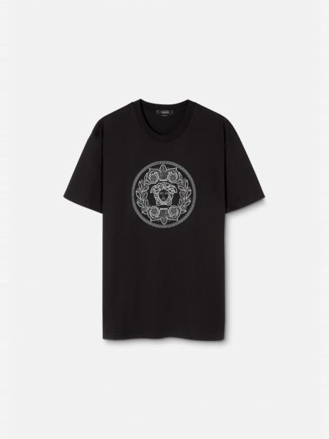 VERSACE Embroidered Medusa T-Shirt