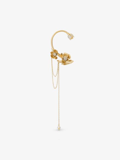 JIMMY CHOO Right Petal Earcuff
Gold-Finish Right Earcuff with Pearl and Crystal embellishment
