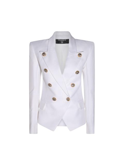 Balmain white viscose blazer