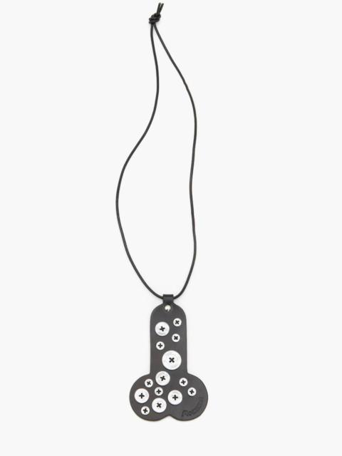 JW Anderson MADE IN BRITAIN BUTTON-EMBELLISHED NECKLACE