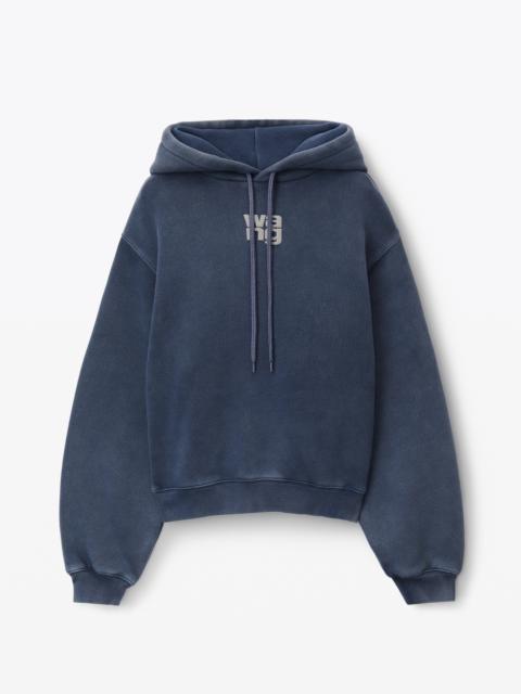 Alexander Wang puff logo hoodie in terry