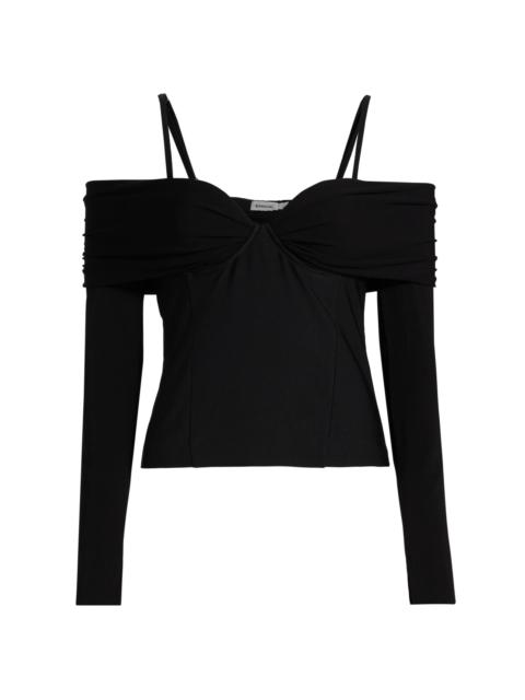 SIMKHAI Women's Hazel Off-the-Shoulder Top - Black