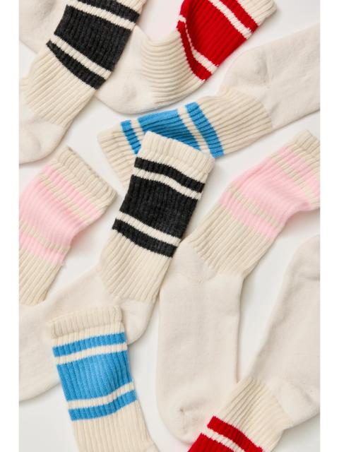 FREE PEOPLE Mono Stripe Crew 2 Pack Socks