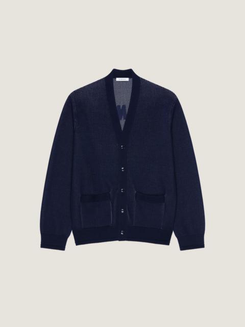 Givenchy CARDIGAN IN COTTON WITH GIVENCHY PARIS EMBROIDERY