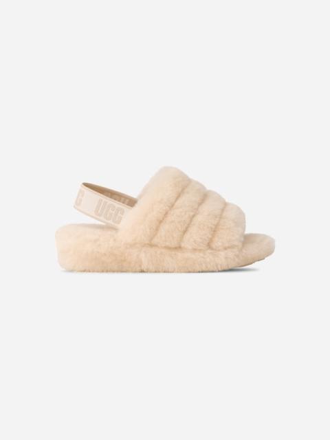 UGG ® Women's Fluff Yeah Slide Sheepskin Slippers in Natural/Sea Salt