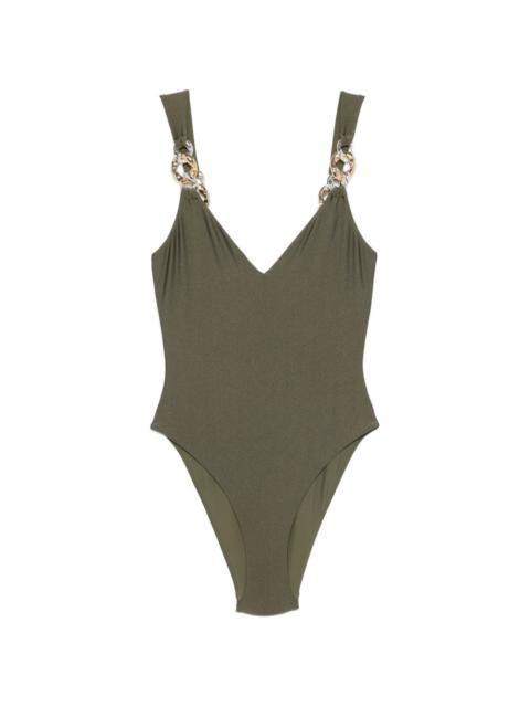 SIMKHAI Regan V-neck swimsuit