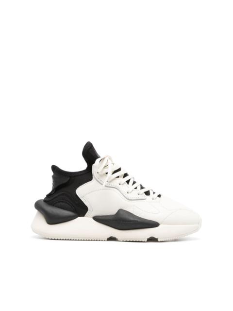 Y-3 Kaiwa panelled leather sneakers