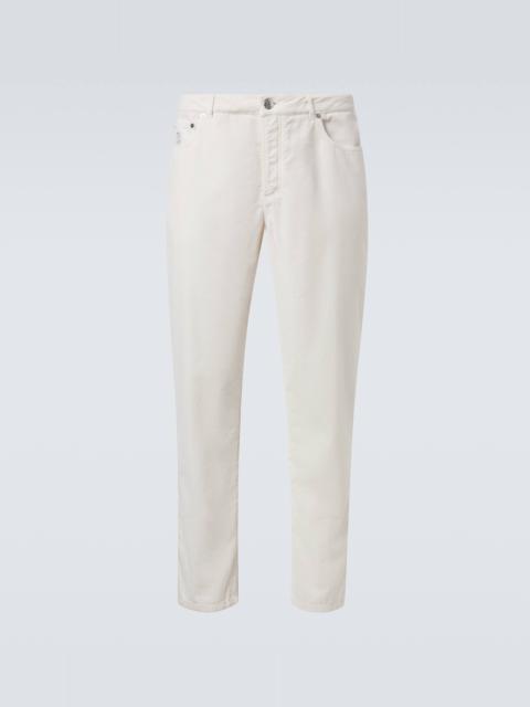Brunello Cucinelli Cotton corduroy straight pants