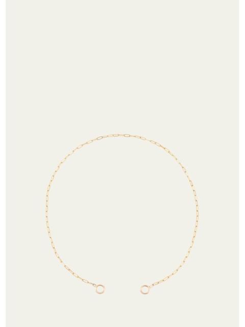 MARLA AARON 14K Rose Gold Square Link Chain, 14"L
