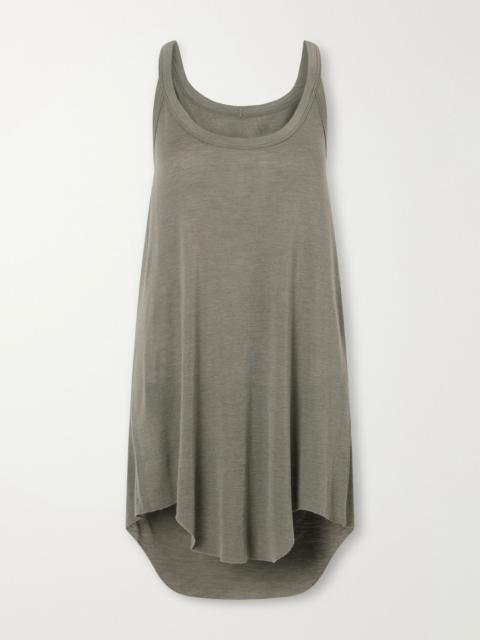 Rick Owens Gigi wool and silk-blend jersey tank Stone