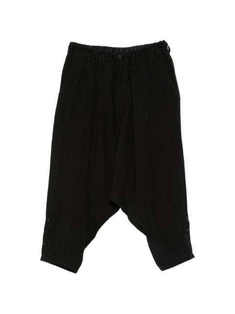 Yohji Yamamoto button-fastening trousers