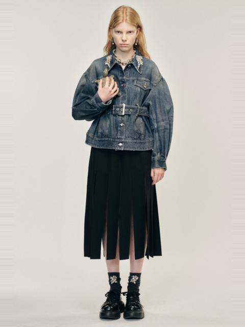 Simone Rocha Turbo Embellished Sculpted Belt Detail Jacket