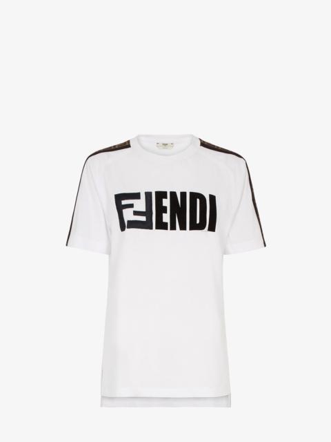 FENDI White cotton T-shirt