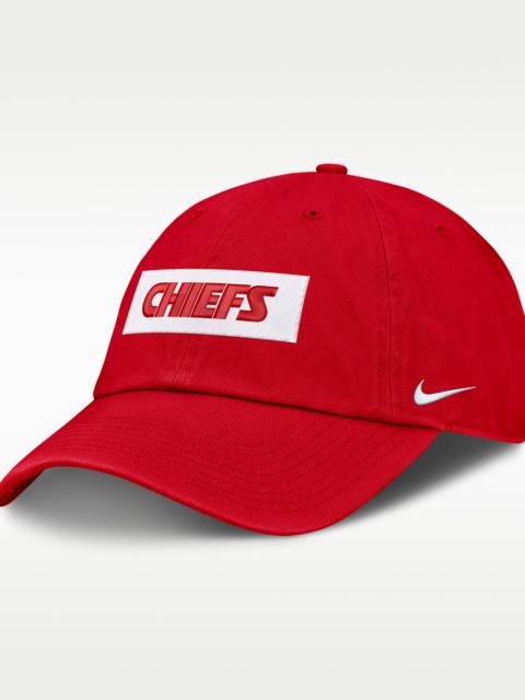 Nike Kansas City Chiefs Primetime Club Wordmark Men's Nike NFL Adjustable Hat