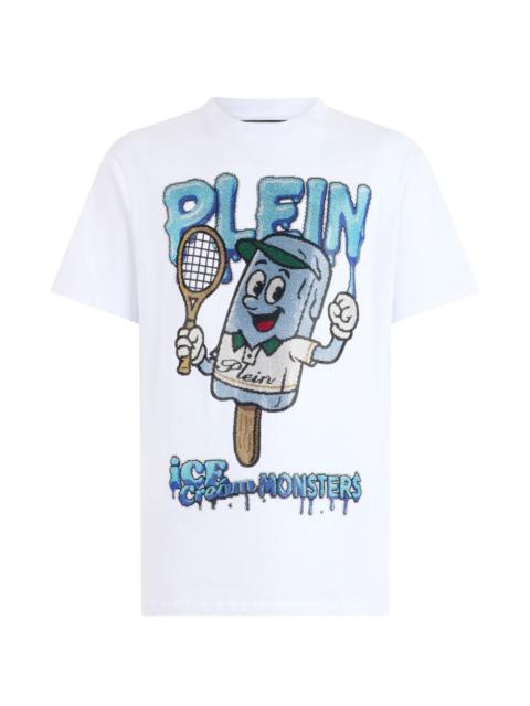 PHILIPP PLEIN round neck tennis T-shirt