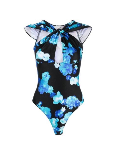 COPERNI floral-print cut-out body