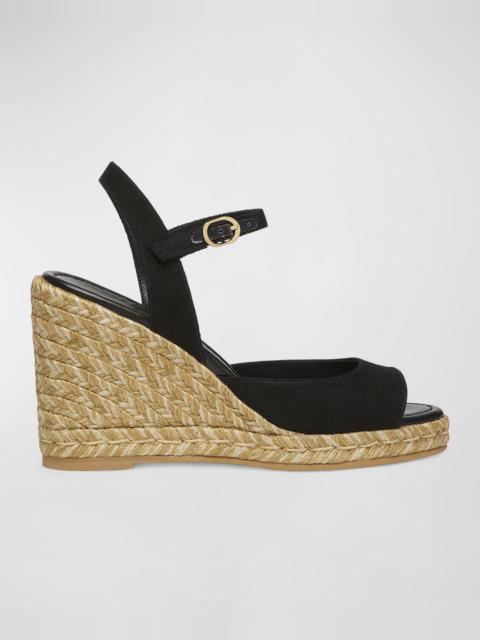 Tia Cotton Wedge Espadrille Sandals