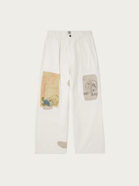 Kapital Rough-Face Twill FATIGUE Baggy Pants (RUSHWEEK Remake) - Natural