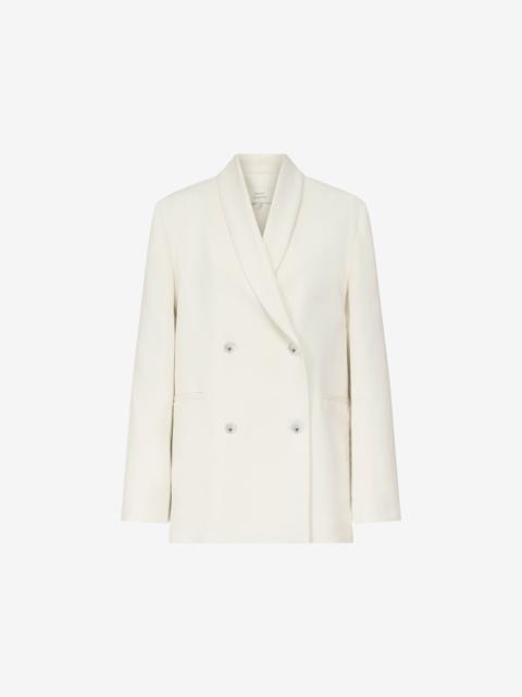 Loulou de Saison Loulou de Saison Sira Shawl Collar Jacket - Ivory