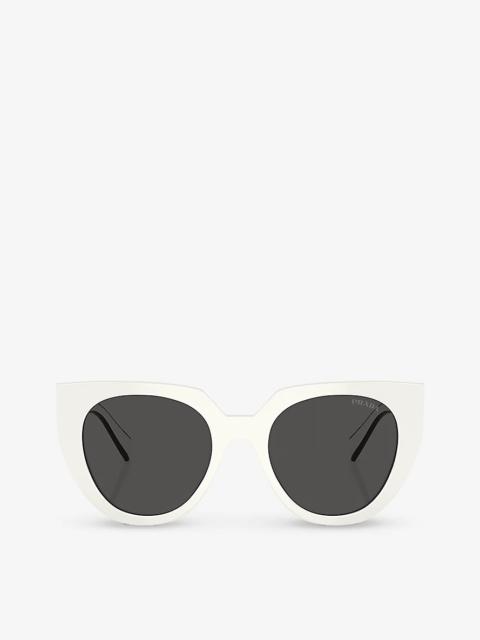 Prada PR 14WS cat-eye acetate sunglasses