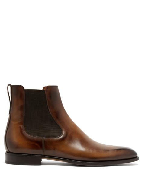 Berluti Blake squared-toe Venezia-leather Chelsea boots