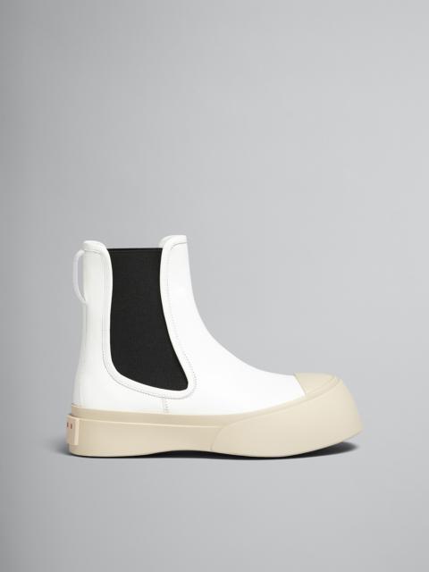 Marni WHITE LEATHER PABLO CHELSEA BOOT