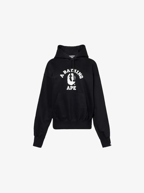 College regular-fit cotton-jersey hoody