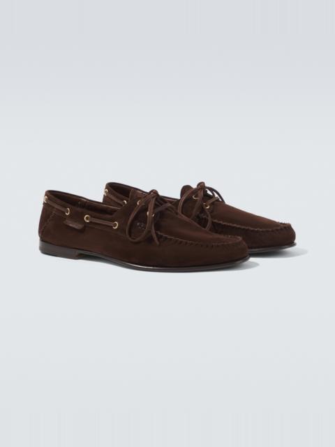 TOM FORD Suede boat shoes