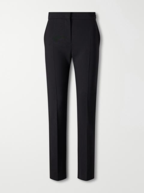 Max Mara Mxmacino Wool-blend Mid-rise Slim-leg Pants